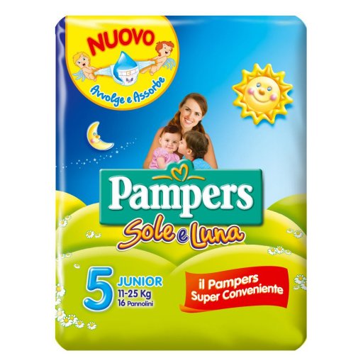 Pampers Sole&luna Flash J 16pz