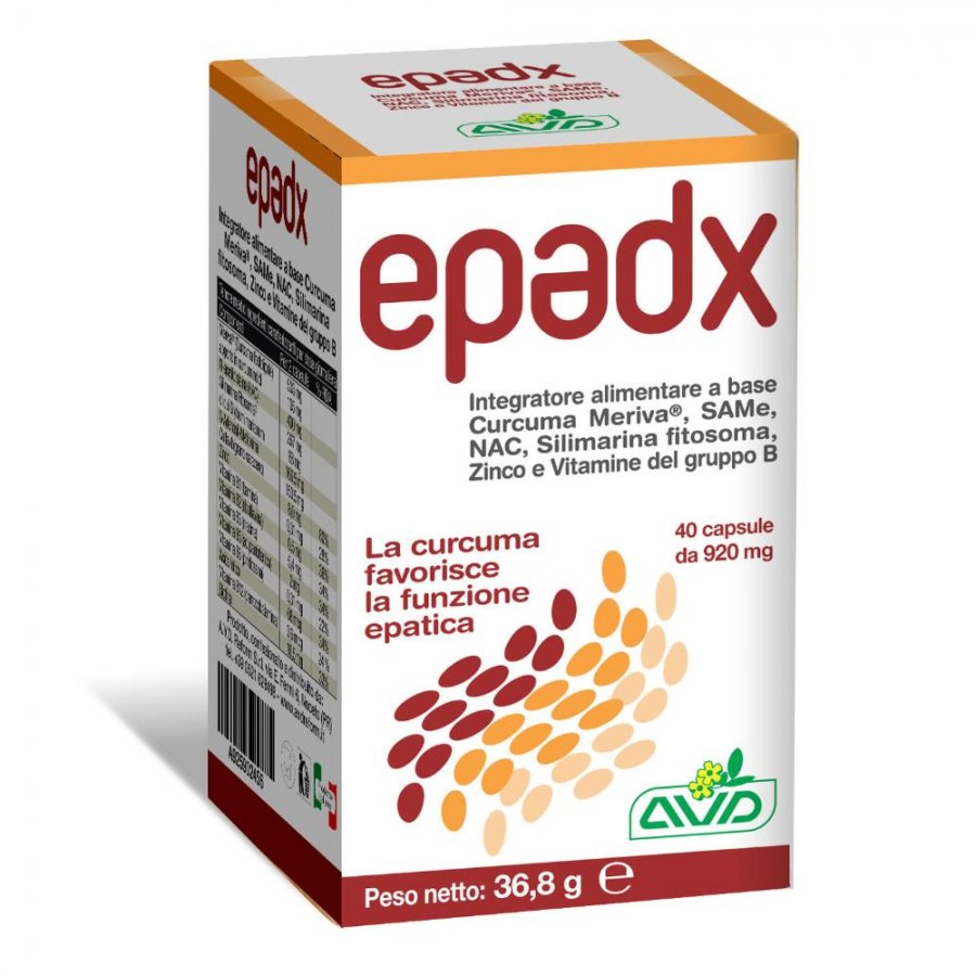 Avd Reform - Epadx Integratore Alimentare per Funzionalità Epatica 40 Capsule