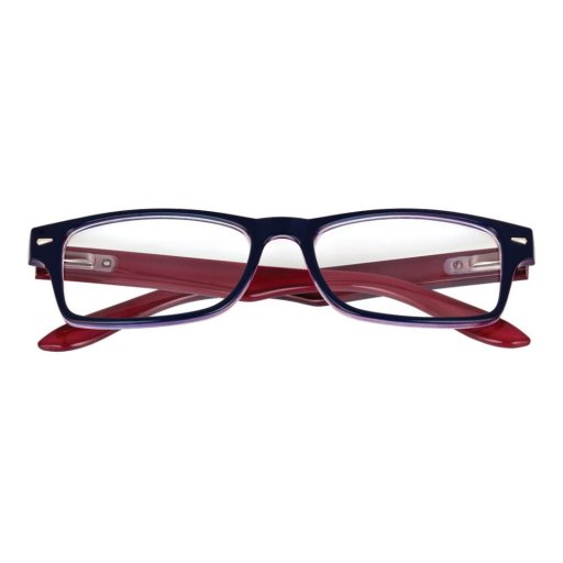 Corpootto Occhiali Lettura Bicolor Blu/Rosso +3,00 - Occhiali da Lettura Unisex