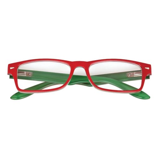 Corpootto Occhiali Lettura Bicolor Rosso/Verde +2,00 - Occhiali da Lettura Unisex