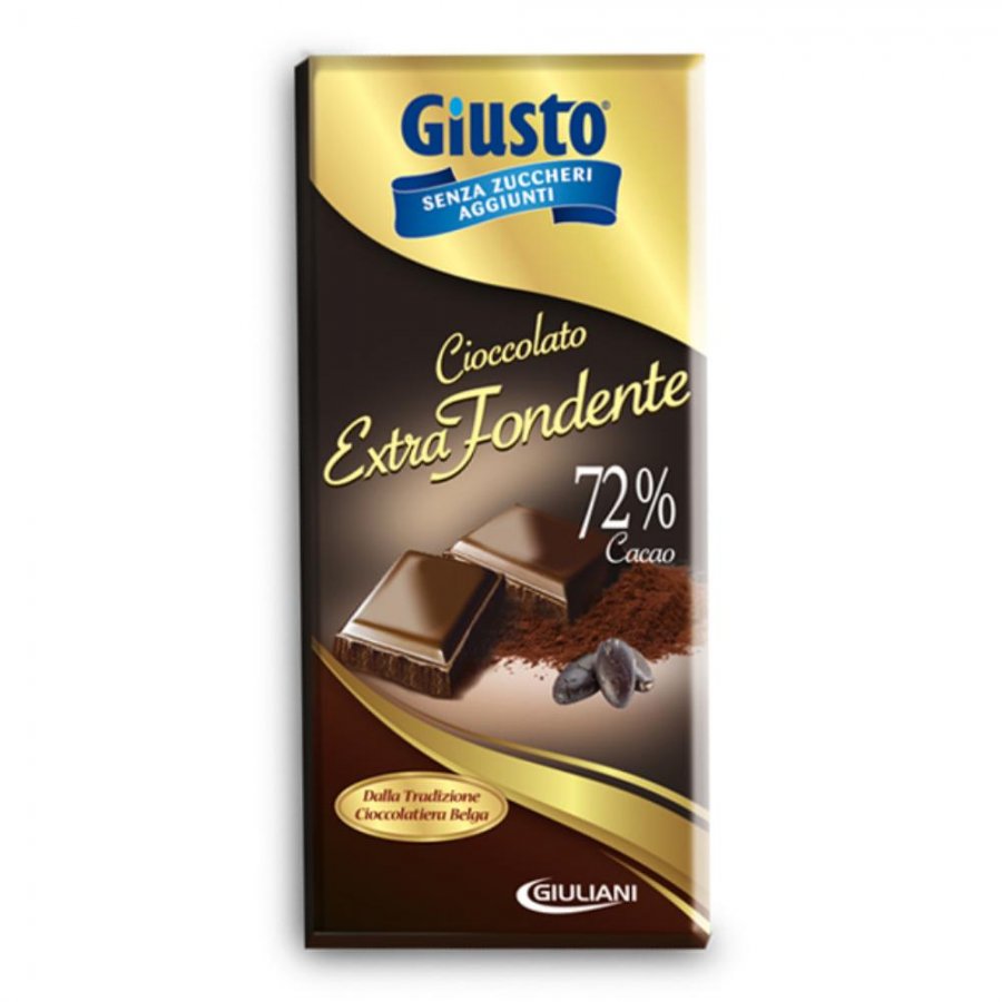 GIUSTO S/Z Cioccolato Extrafondente Tav.85g