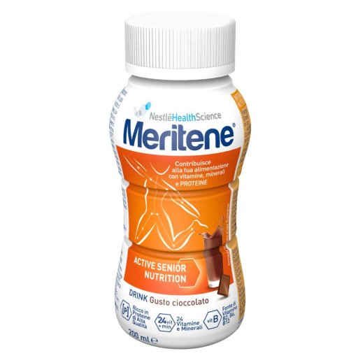 Nestlé Meritene Drink Cioccolato 200ml - Bevanda Nutrizionale per Energia e Gusto