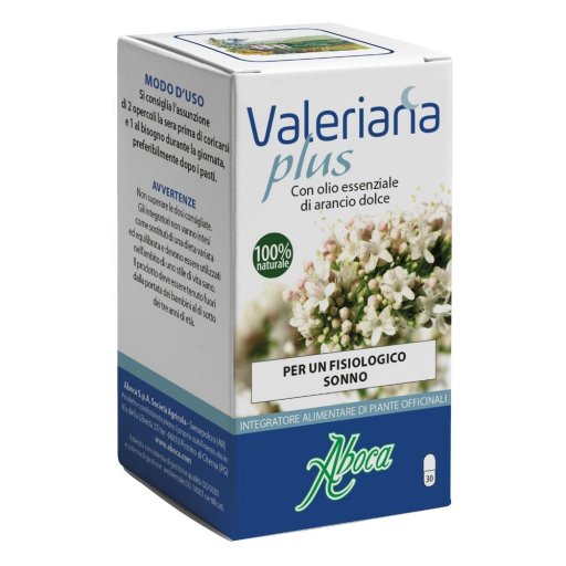 Aboca Valeriana Plus Integratore Disturbi del Sonno Sonno e Serenit&agrave;, 30 Opercoli