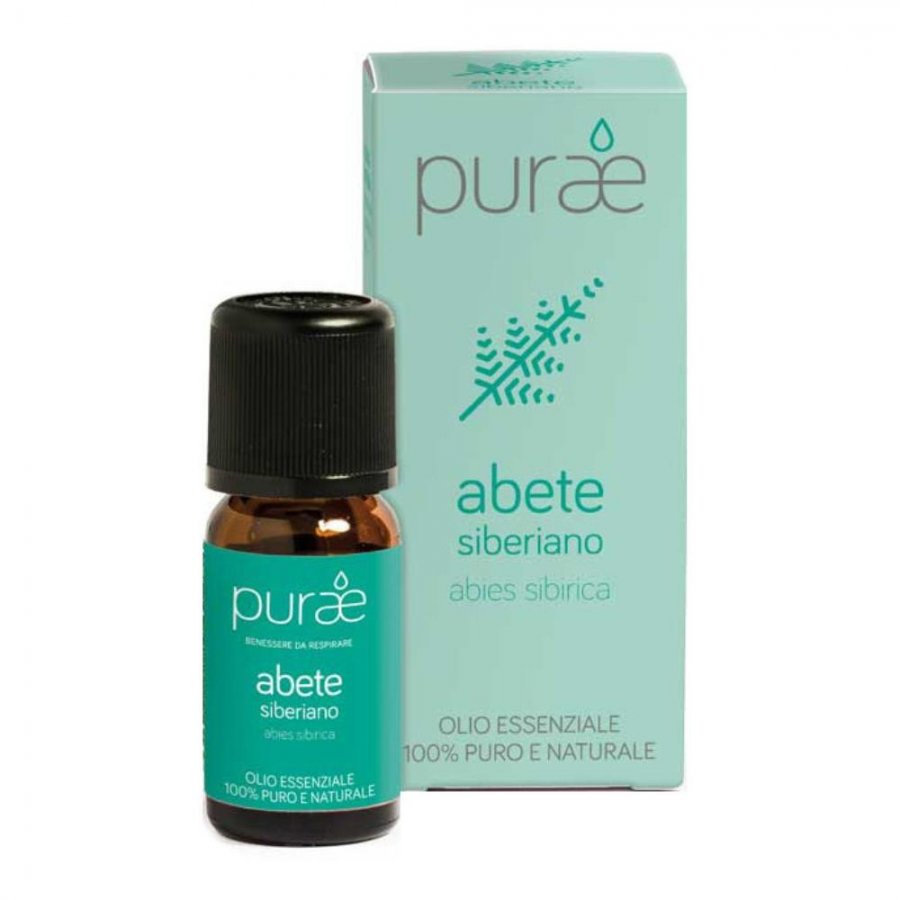 Purae Olio Essenziale Abete Siberiano 10ml - 100% Puro e Naturale, Aromaterapia, Decongestionante