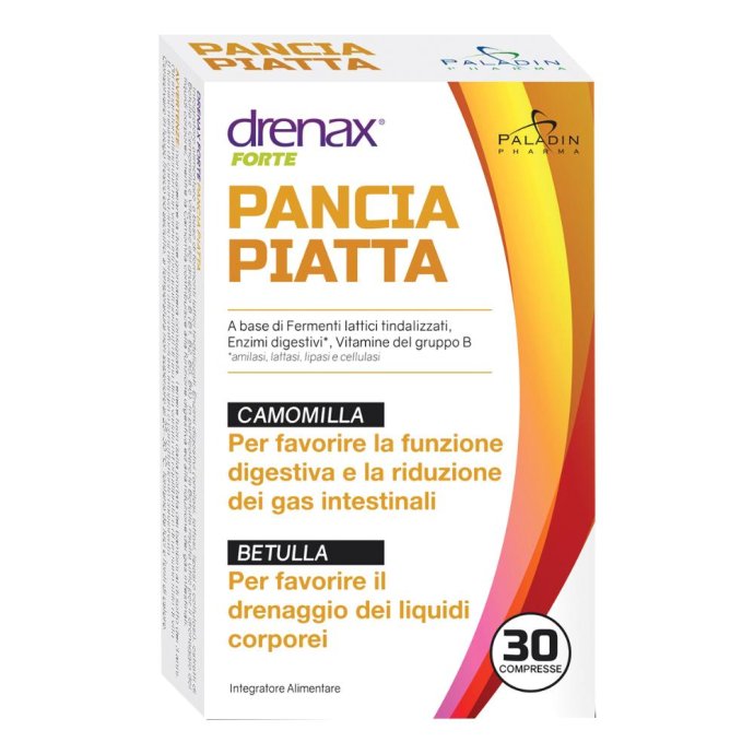 Drenax Forte Pancia Piatta - 30 Compresse, Integratore per la Gestione del Peso