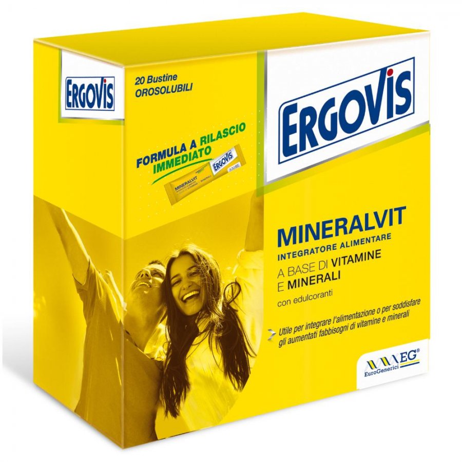 Eg Ergovis Mineralvit Integratore Alimentare 20 Bustine