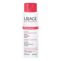 Uriage Roseliane - Fluido Dermo Detergente 250ml, Detergente Lenitivo per Pelle Sensibile e con Tendenza all'Arrossamento