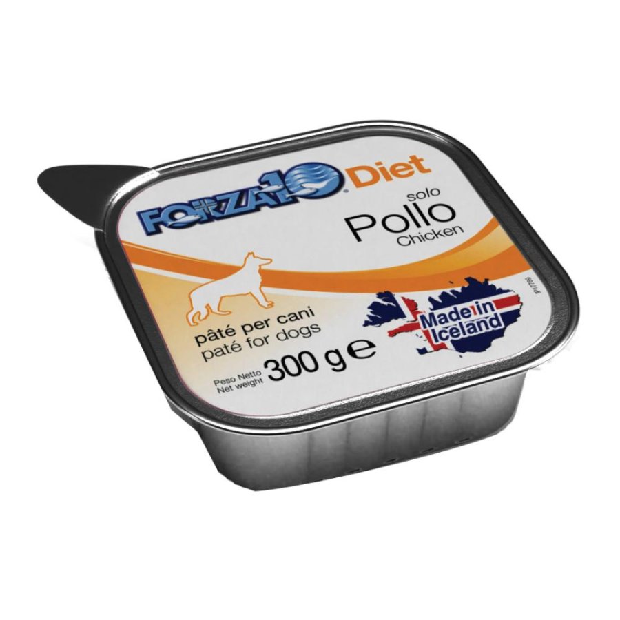 FORZA10 CANE DIET PATE' SOLO POLLO 300GR (vaschetta) FORZA10 CANE DIET PATE' SOLO POLLO 300GR (vaschetta)