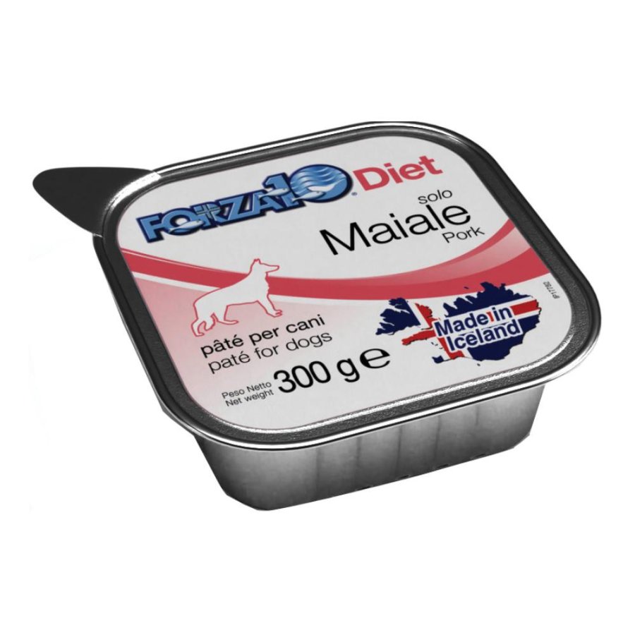 FORZA10 CANE DIET PATE' SOLO MAIALE 300GR (vaschetta) FORZA10 CANE DIET PATE' SOLO MAIALE 300GR (vaschetta)