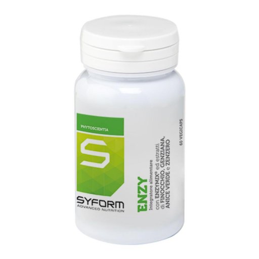 Syform Enzy 60 Capsule - Integratore Digestivo con Enzimi e Estratti Vegetali