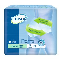 Tena Pants Super Mutandine Assorbenti per Incontinenza Taglia S 12 Pezzi