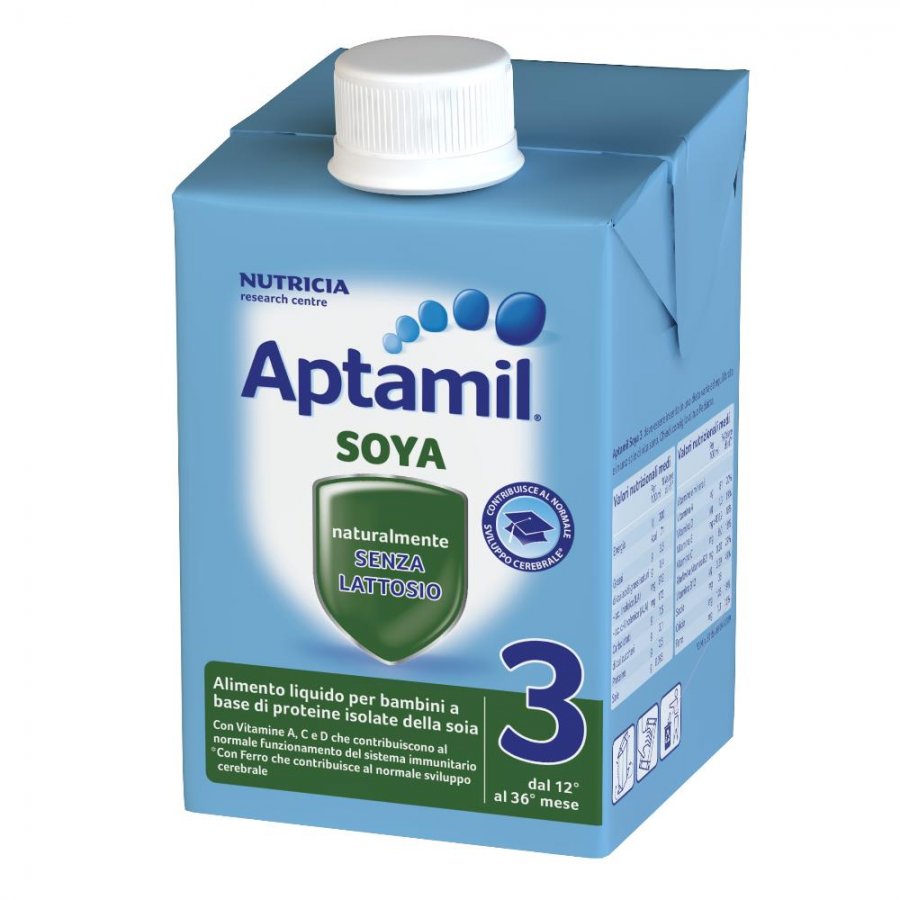 Aptamil Soya 3 Latte Liquido 500ml - Latte di soia per bambini in crescita