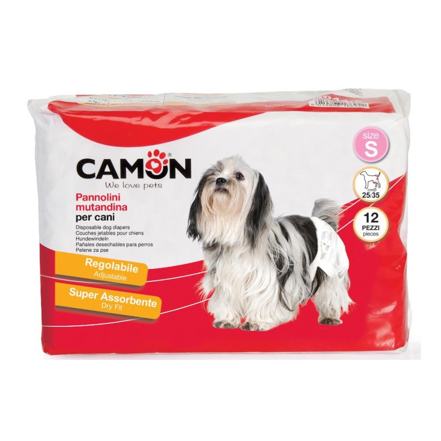 CAMON CANE PANNOLINI MUTANDINA 25/35CM (S) 12PZ