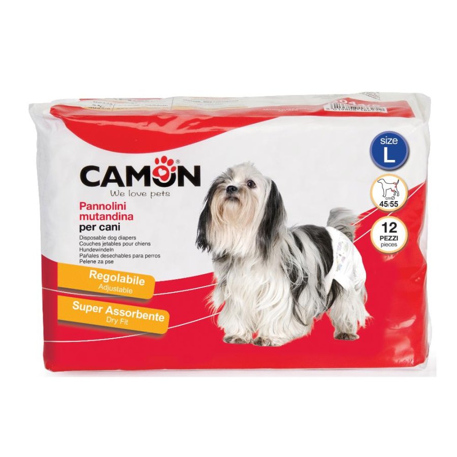 CAMON CANE PANNOLINI MUTANDINA 45/55CM (L) 12PZ