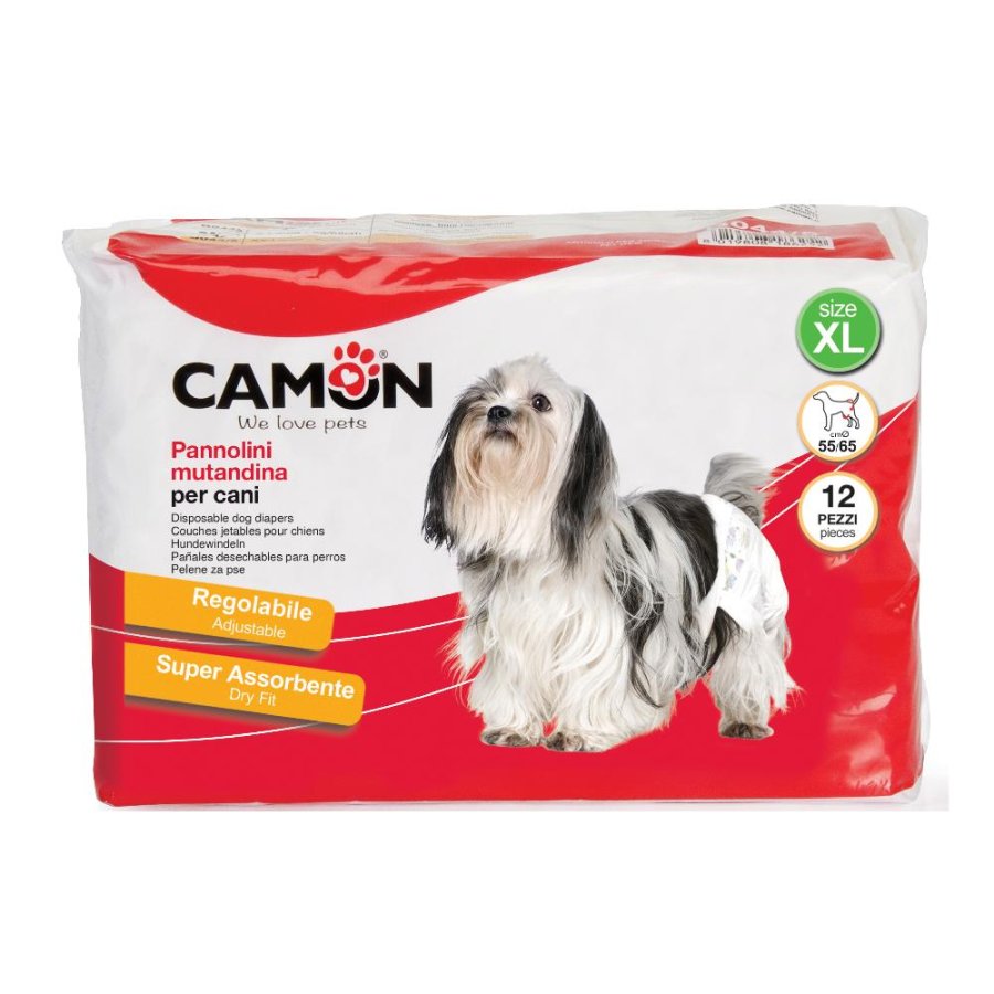 CAMON CANE PANNOLINI MUTANDINA 55/65CM (XL) 12PZ