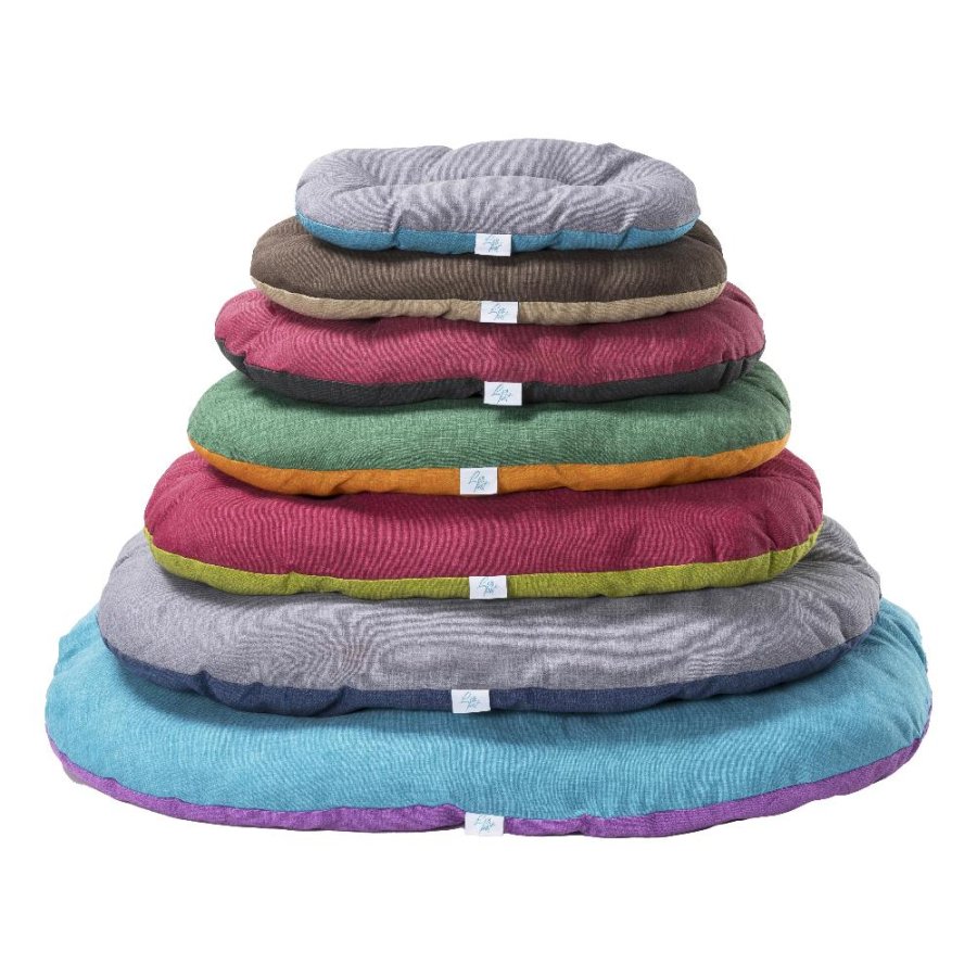 LEOPET CUSCINO NETTUNO OVALE COLORI ASSORTITI 50x35CM