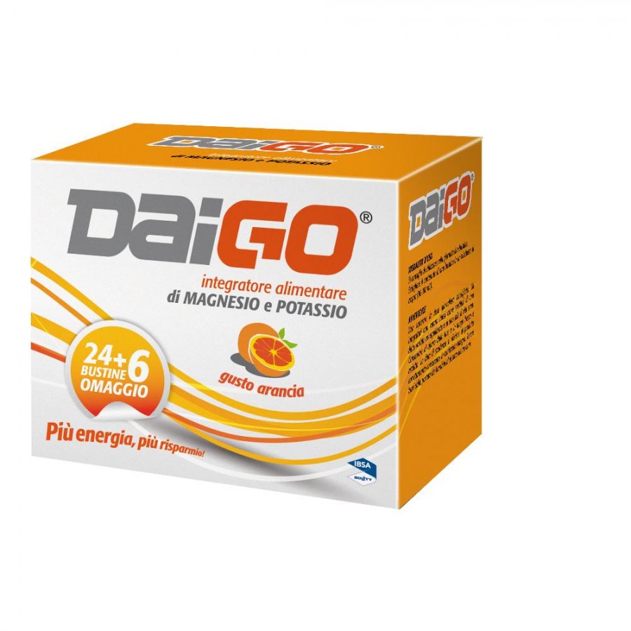 Daigo Magnesio Potassio Bustine Arancia 24+6 - Integratore Magnesio e Potassio in Offerta