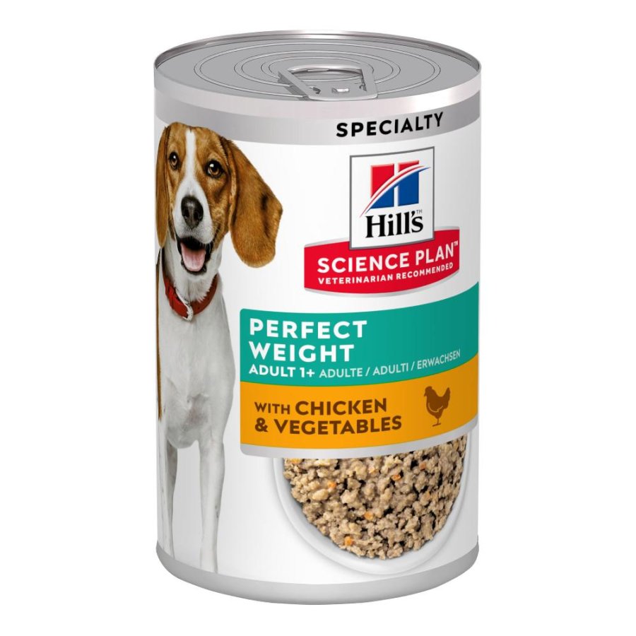 HILL'S CANE SCIENCE PERFECT WEIGHT ADULT POLLO VERDURE 363GR (lattina)