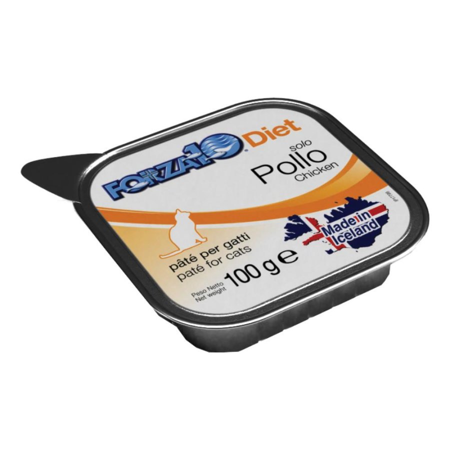 FORZA10 GATTO DIET PATE' SOLO POLLO 100GR (vaschetta) FORZA10 GATTO DIET PATE' SOLO POLLO 100GR (vaschetta)