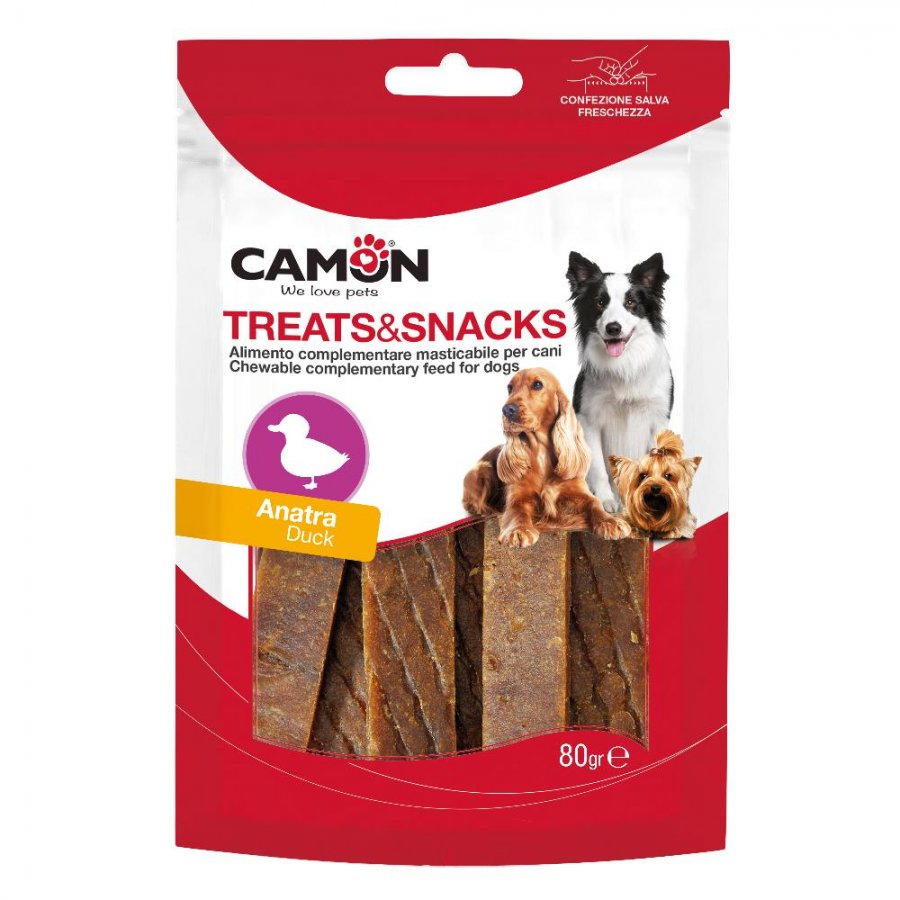 Treats&Snacks Barrette di Anatra 80g - 14 Pezzi - Snack per Cani