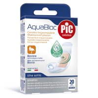 CEROTTO PIC AQUABLOC 19X72MM ANTIBATTERICO 20 PEZZI CEROTTO PIC AQUABLOC 19X72MM ANTIBATTERICO 20 PEZZI