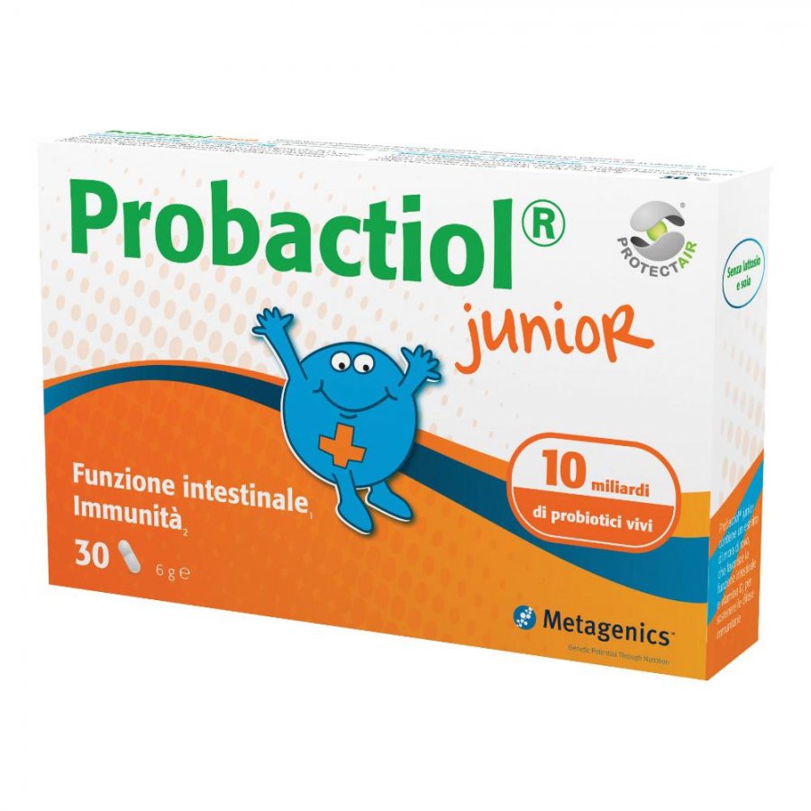 Probactiol Junior Protect Air 30 Capsule - Integratore Alimentare con Probiotici e Vitamina D