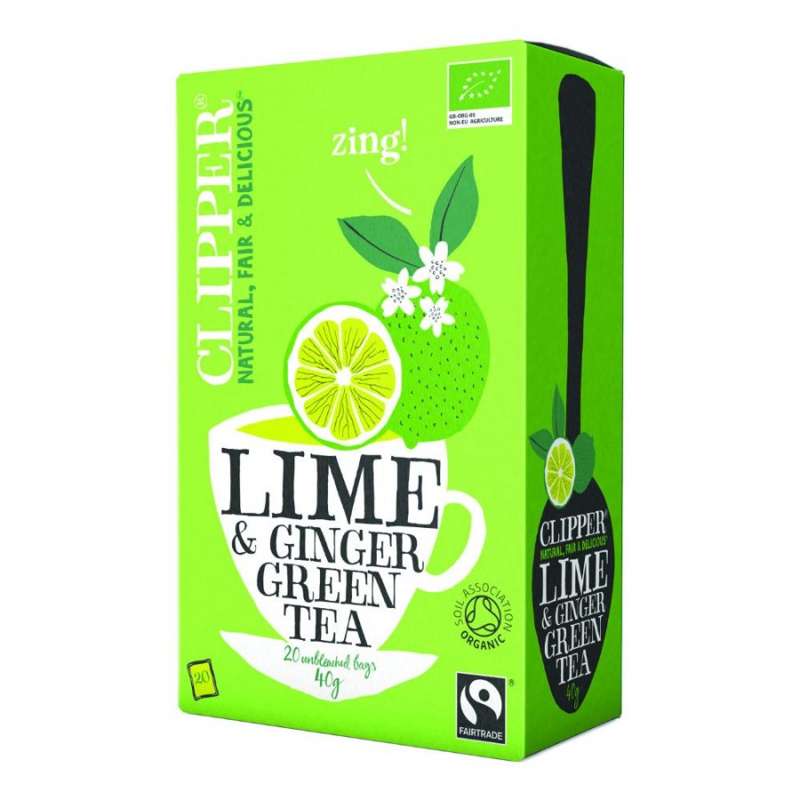 Tè verde Lime e Zenzero Bio 20 filtri