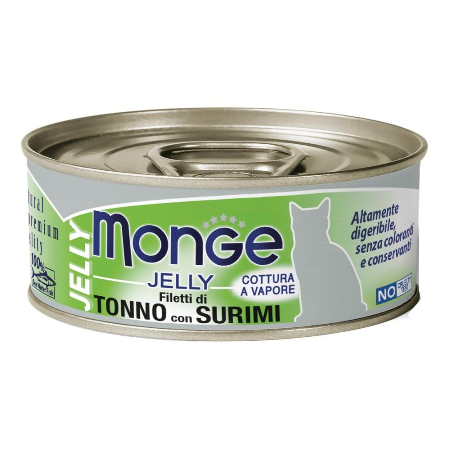 MONGE GATTO JELLY TONNO SURIMI 80GR (lattina)