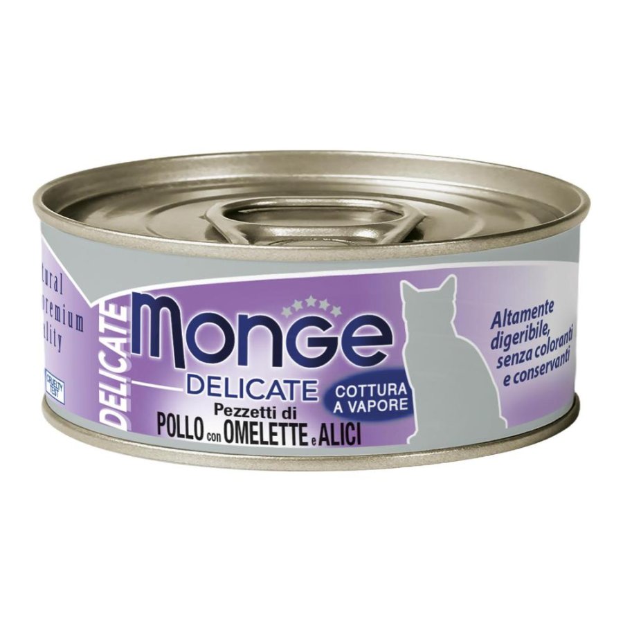 MONGE GATTO DELIC POLL/OMEL/ACCI80G