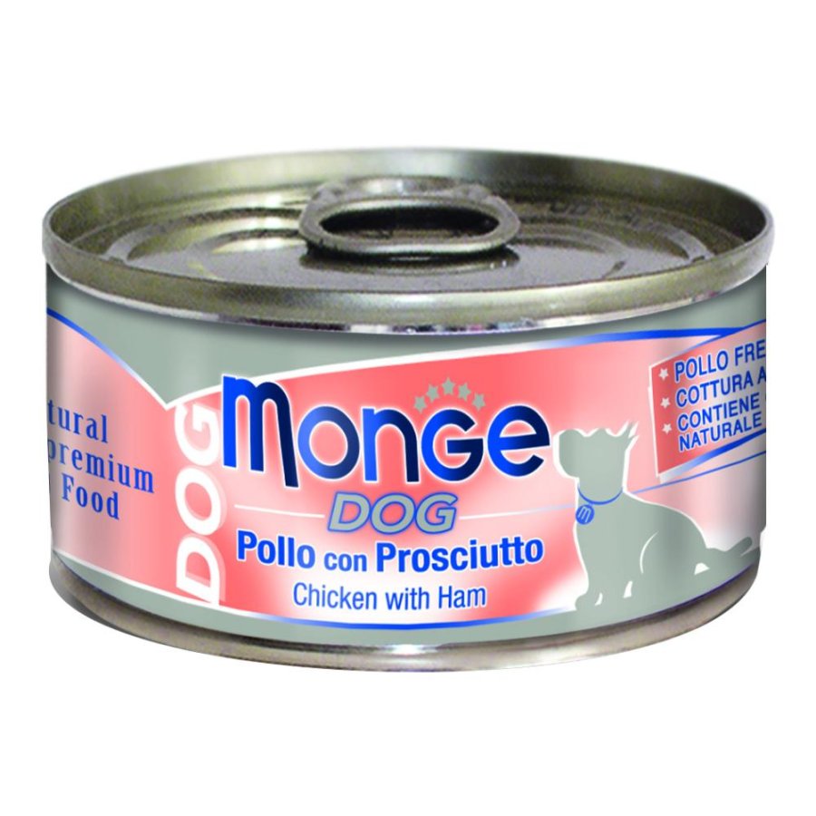 MONGE CANE NATURAL POLLO PROSCIUTTO 95GR (lattina)