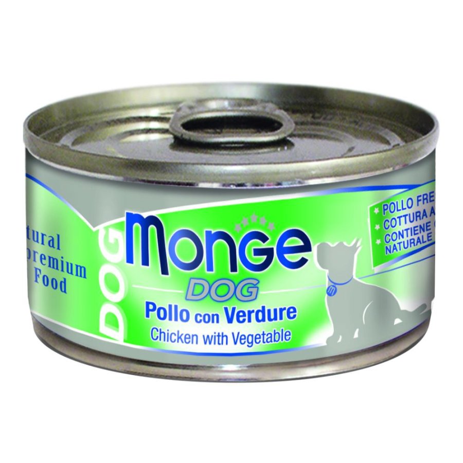 MONGE CANE NATURAL POLLO VERDURE 95GR (lattina)