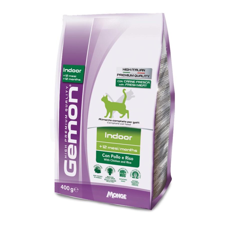 GEMON GATTO INDOOR POLLO 400GR