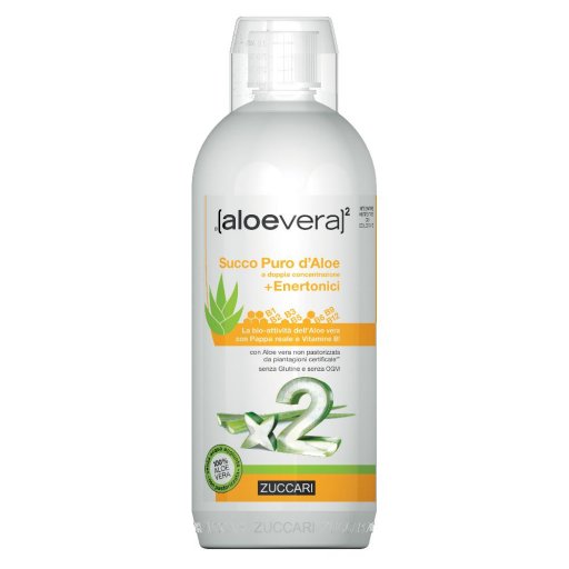 Zuccari - Aloevera x2 Succo puro d'Aloe con Enertonici 1 lt