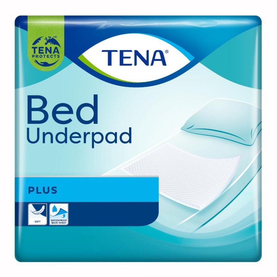 Tena Bed Plus Traverse 60x60cm - 40 Pezzi, Protezione da Perdite Urinarie e Igiene