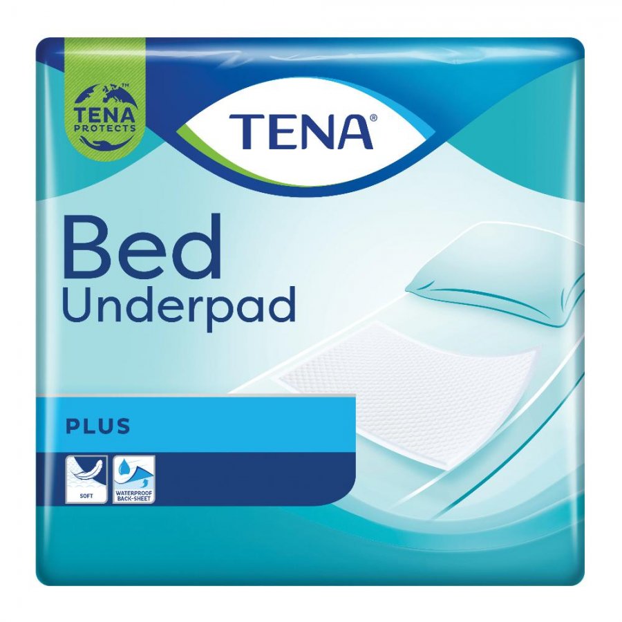 Tena Bed Plus - Traversa Assorbente 60x40 cm, 40 Pezzi - Protezione Incontinenza
