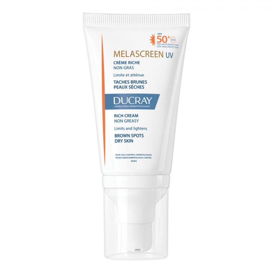 Ducray Melascreen Crema Solare Ricca SPF50+ 40ml - Protezione Solare Avanzata per la Tua Pelle