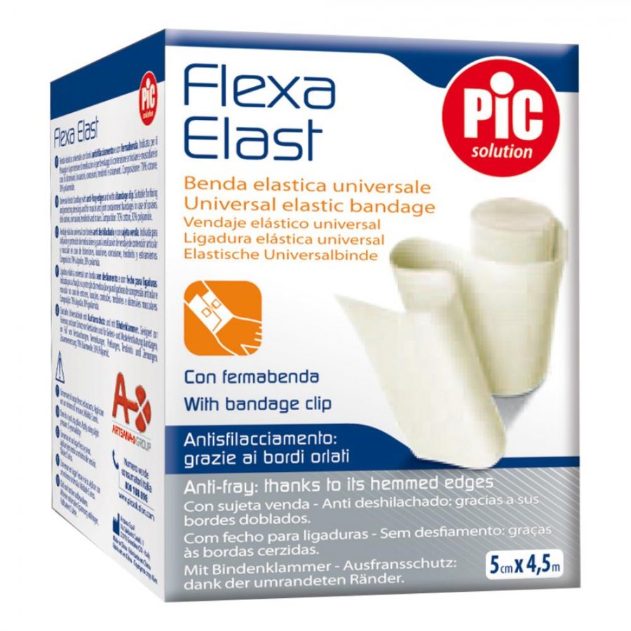 FLEXA ELAST Benda Bianca cm 12x4,5mt