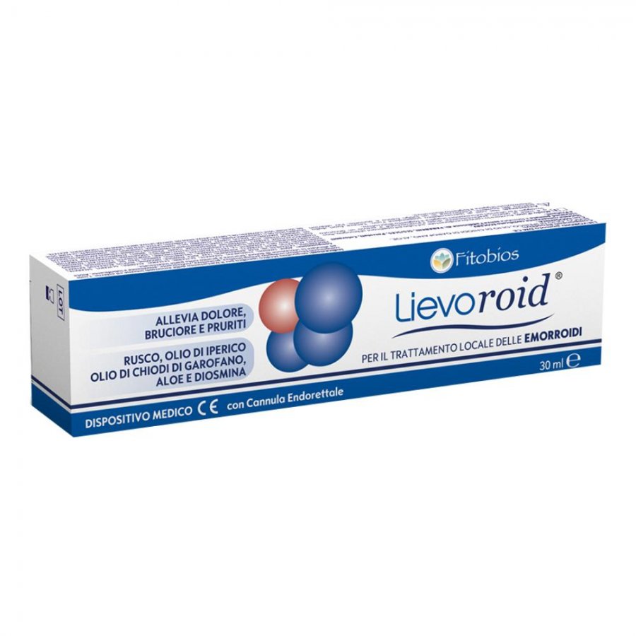 Lievoroid Pomata Lenitiva Emorroidi Interne ed Esterne 30ml - Rimedio  Naturale