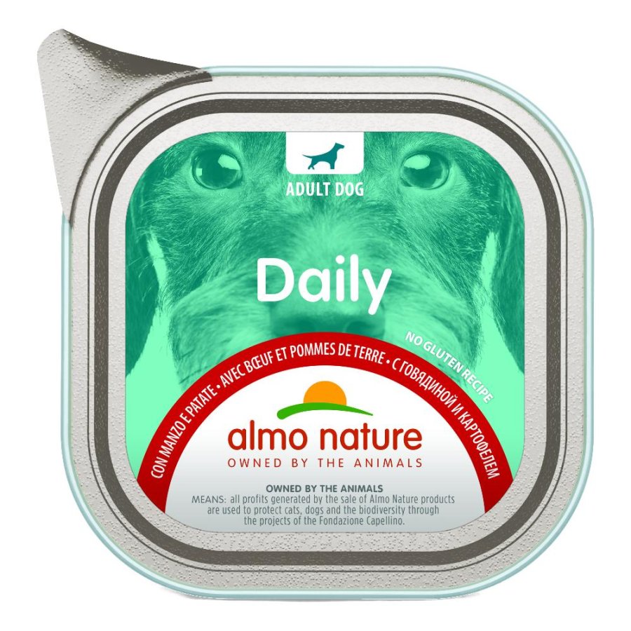 ALMO NATURE CANE DAILY ADULT MANZO PATATE 100GR (vaschetta)