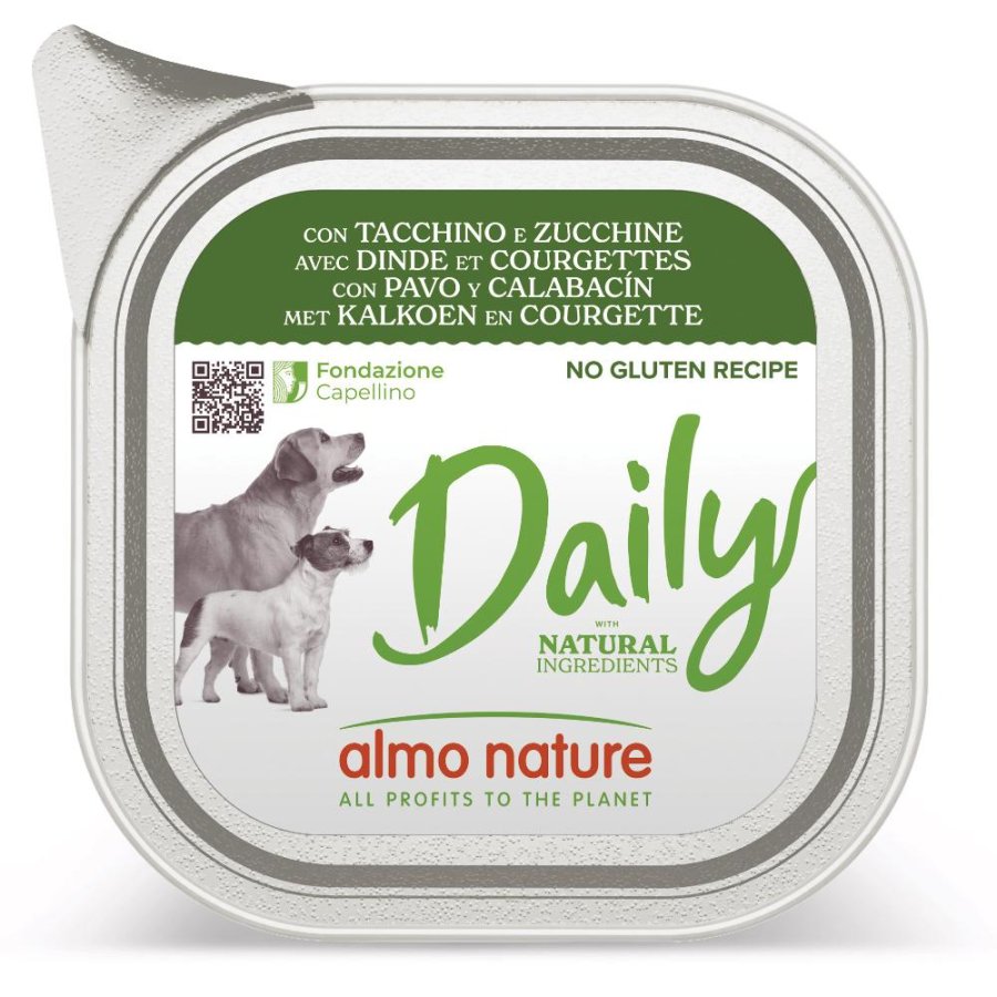ALMO NATURE CANE DAILY ADULT TACCHINO ZUCCHINE 100GR (vaschetta)