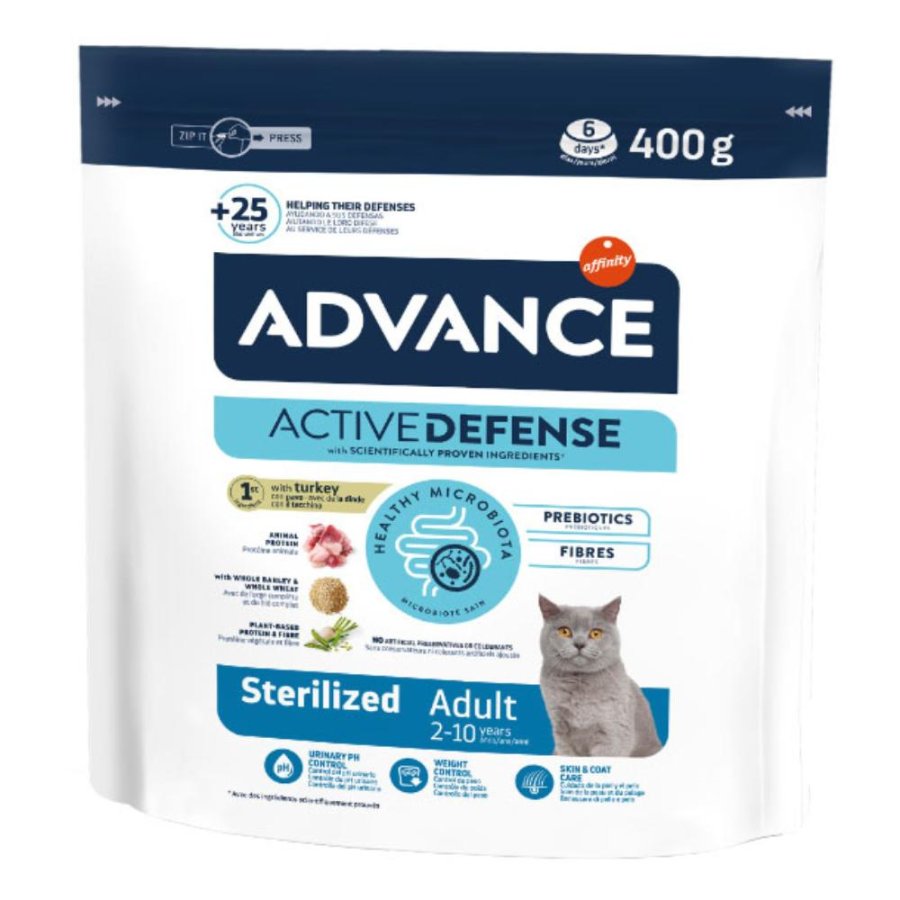 ADVANCE GATTO STERILIZED ADULT TACCHINO 400GR