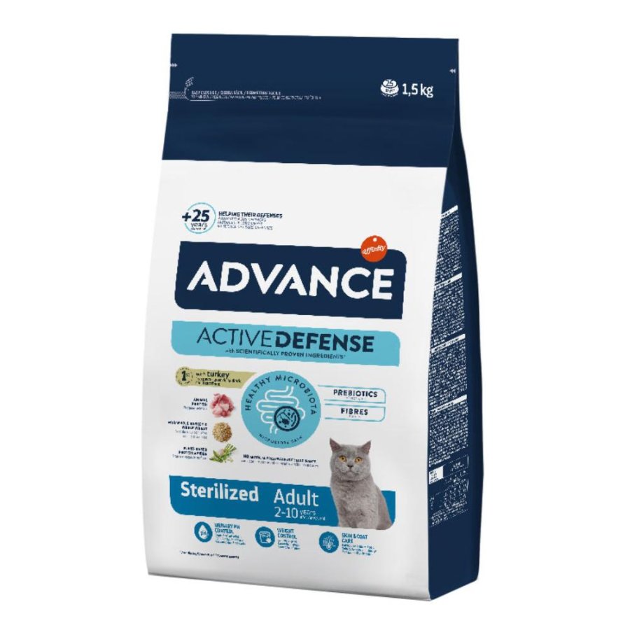 ADVANCE GATTO STERILIZED ADULT TACCHINO 1,5KG