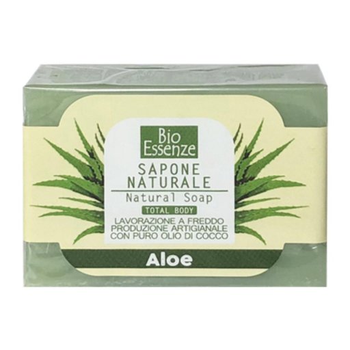 Sapone Aloe Bioessenze 100g - Sapone Naturale con Aloe Vera per Viso e Corpo