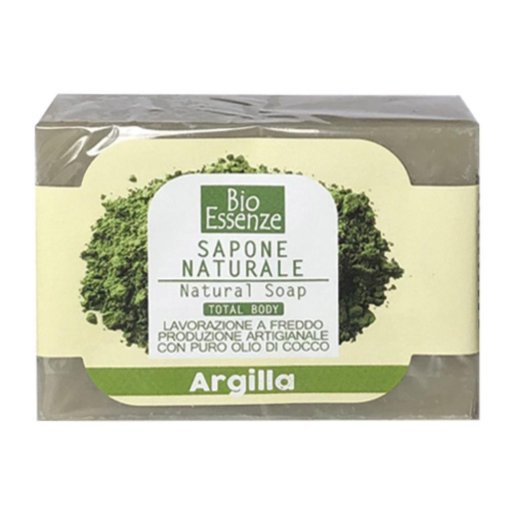 Sapone Argilla Bioessenze 100g - Sapone Naturale all'Argilla per Viso e Corpo
