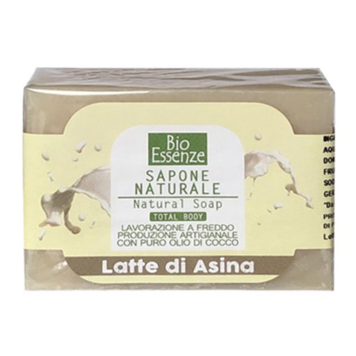 Sapone Latte di Asina Bioessenze 100g - Sapone Naturale Idratante e Nutriente