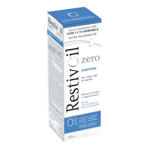 Restivoil Zero - Olio Shampoo Forfora 150ml - Combatte e Previne la Forfora per un Cuoio Capelluto Sano