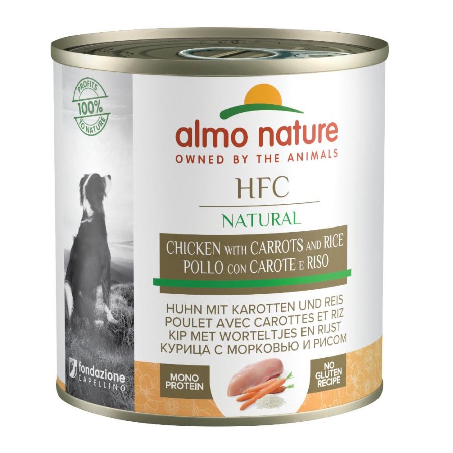 ALMO NATURE CANE HFC CUISINE POLLO CAROTE RISO 280GR (lattina)