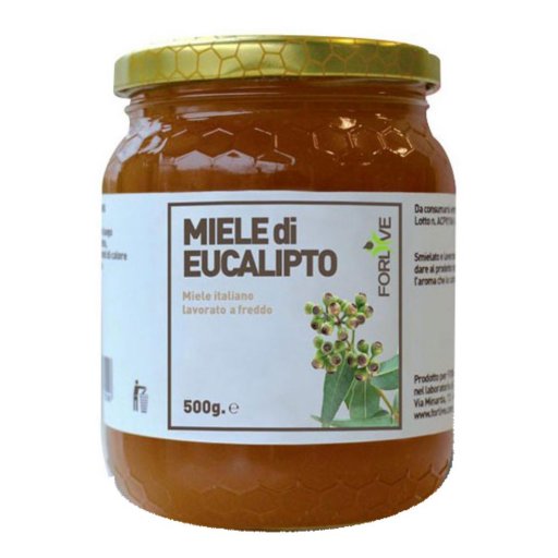 Forlive Miele di Eucalipto 500gr - Miele Italiano Lavorato a Freddo