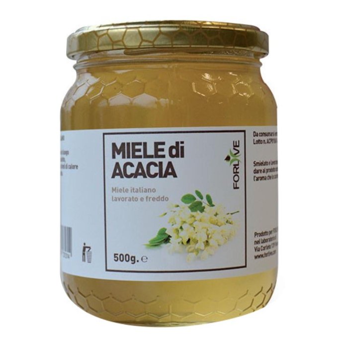 Forlive Miele di Acacia 500gr - Miele Italiano Lavorato a Freddo Forlive Miele di Acacia 500gr - Miele Italiano Lavorato a Freddo
