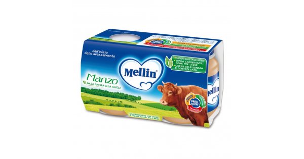 MELLIN OMOGENIZZATO DI CARNE DI VITELLO SENZA GLUTINE DA 80 GR